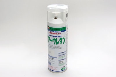 イサム塗料 エアーウレタン/アクリルウレタンスプレー 2液タイプ クリヤー 315ml 　（つやあり）